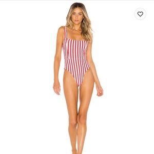Tularosa Striped One piece Swimsuit